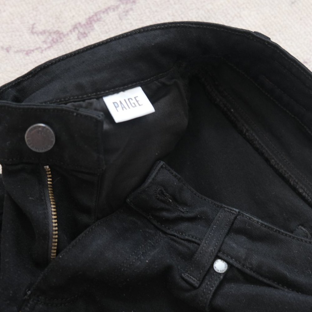 Paige Verdugo Ultra Skinny Jeans, Black (28) - Picture 5 of 7